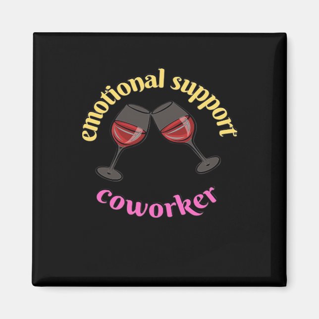 Emotional Help Coworking - Ädelbar klassisk Magnet (Framsidan)