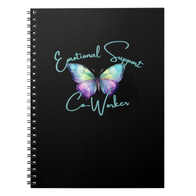 Emotional Help Coworking Butterfly Classic Anteckningsbok (Framsidan)