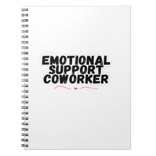 Emotional Help Coworking Chill and Funny Classic Anteckningsbok