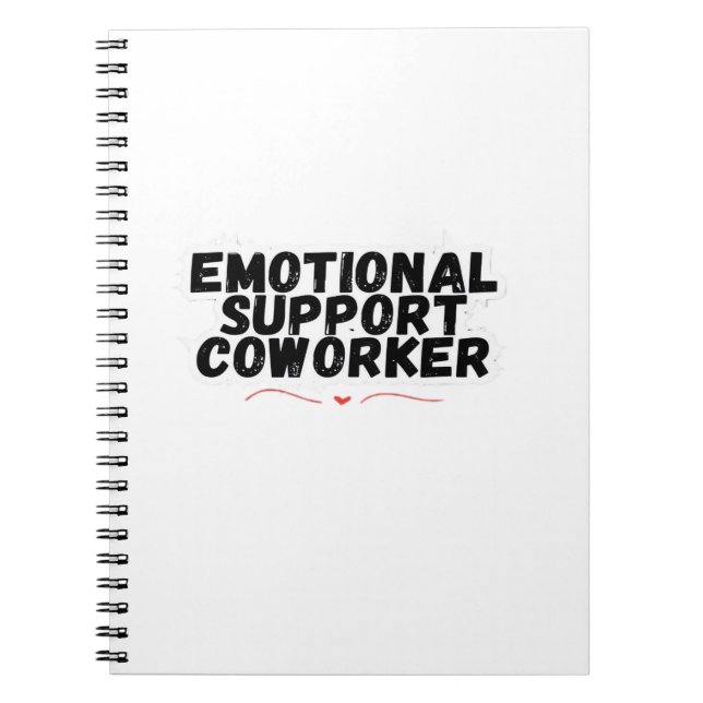 Emotional Help Coworking Chill and Funny Classic Anteckningsbok (Framsidan)