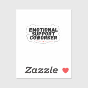 Emotional Help Coworking Chill and Funny Classic Klistermärken