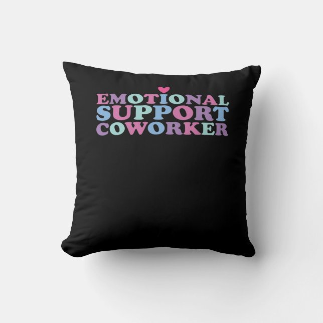 Emotional Help Coworking Chill Meme och Viral Kudde (Framsida)