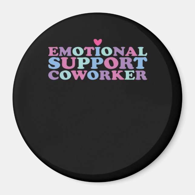 Emotional Help Coworking Chill Meme och Viral Magnet (Framsidan)