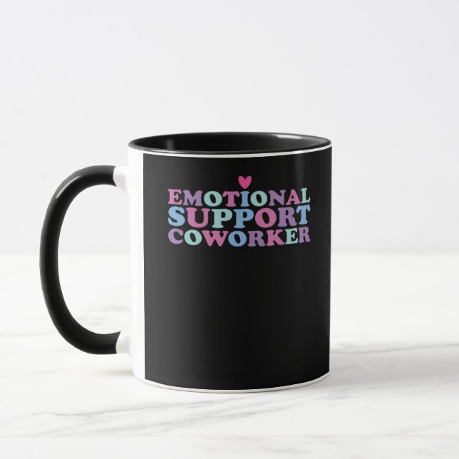 Emotional Help Coworking Chill Meme och Viral Mugg (Vänster)