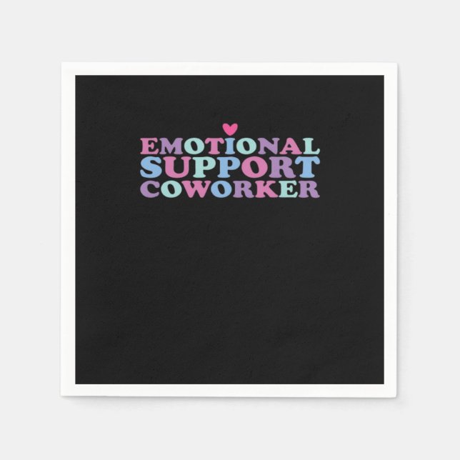 Emotional Help Coworking Chill Meme och Viral Pappersservett (Framsidan)