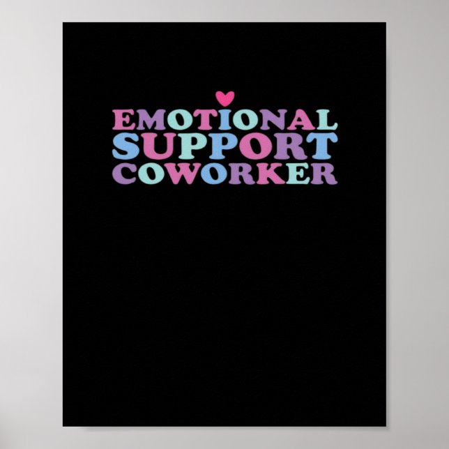 Emotional Help Coworking Chill Meme och Viral Poster (Framsidan)