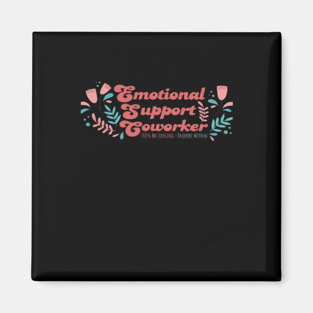 Emotional Help Coworking Classic Funny Trend Magnet (Framsidan)