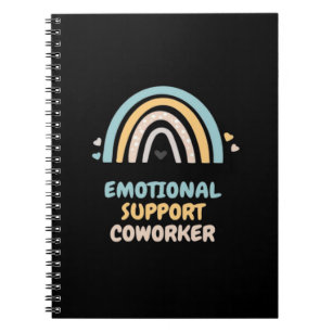 Emotional Help Coworking Classic Viral Meme och Ch Anteckningsbok