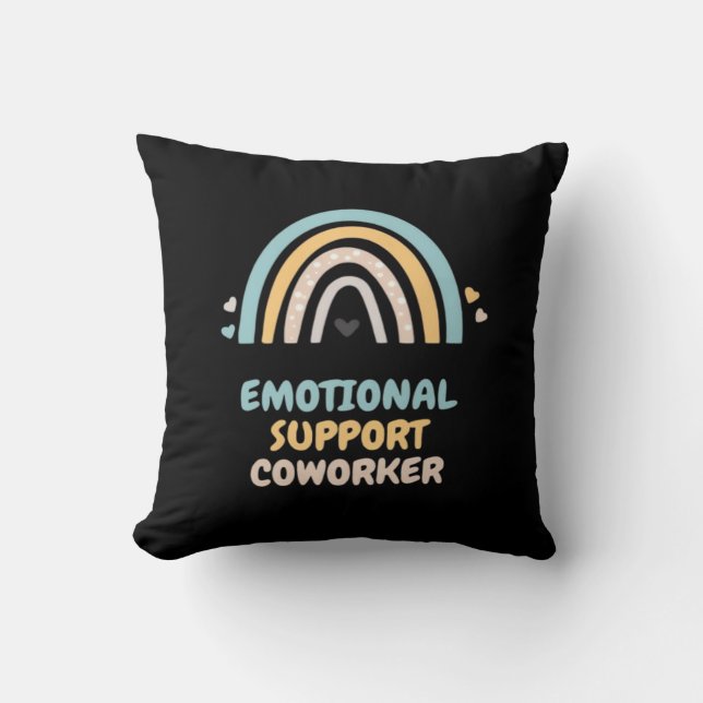 Emotional Help Coworking Classic Viral Meme och Ch Kudde (Framsida)