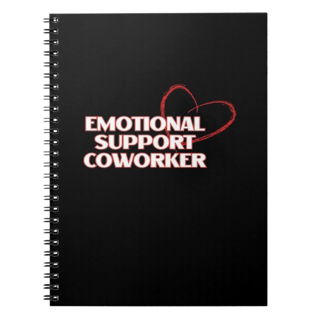 Emotional Help Coworking Classic - Work Bestie Vir Anteckningsbok (Framsidan)