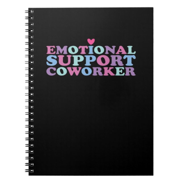 Emotional Help Coworking Classic - Work Bestie Vir Anteckningsbok (Framsidan)