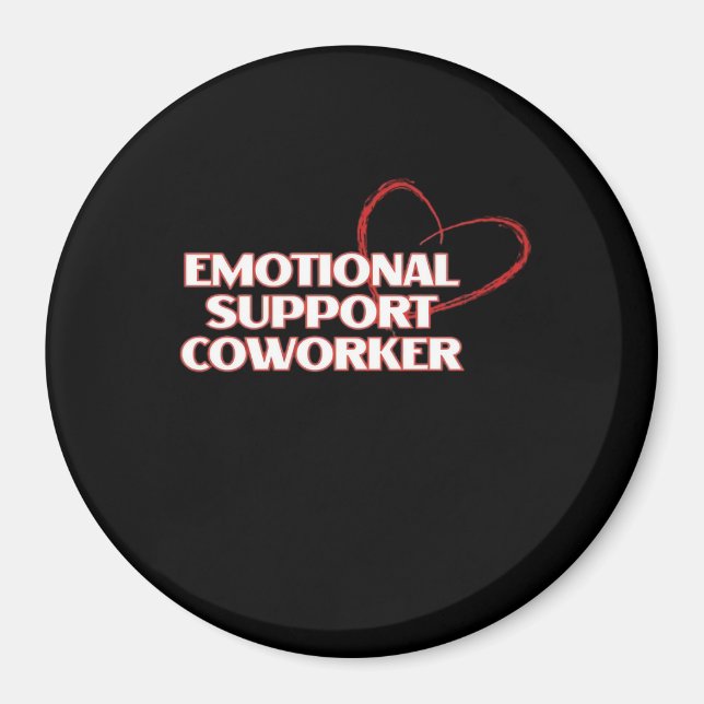 Emotional Help Coworking Classic - Work Bestie Vir Magnet (Framsidan)