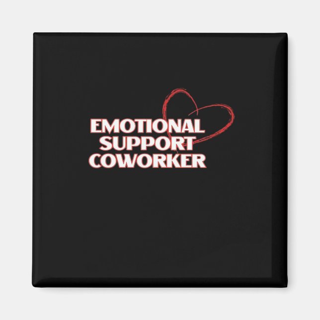 Emotional Help Coworking Classic - Work Bestie Vir Magnet (Framsidan)