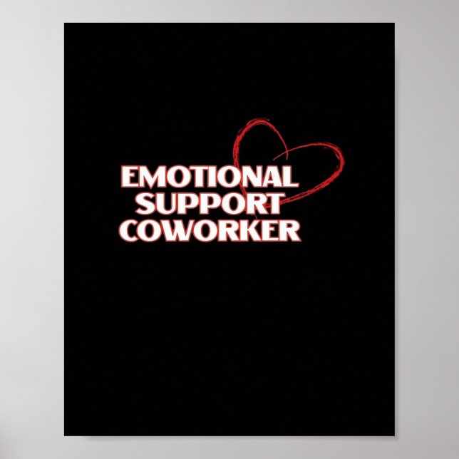 Emotional Help Coworking Classic - Work Bestie Vir Poster (Framsidan)