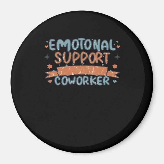 Emotional Help Coworking - fungerar och klassiskt Magnet (Framsidan)
