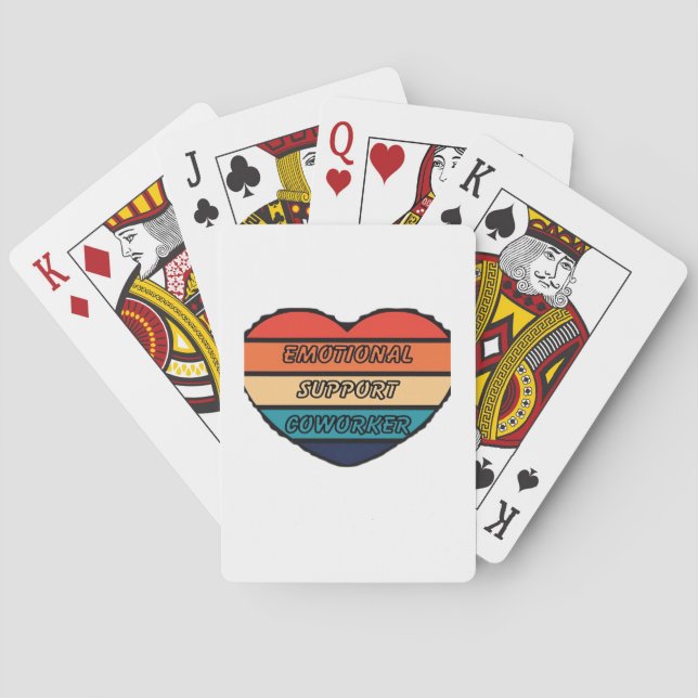 Emotional Help Coworking Funny Casinokort (Baksidan)