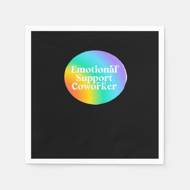 Emotional Help Coworking Funny Pappersservett (Framsidan)