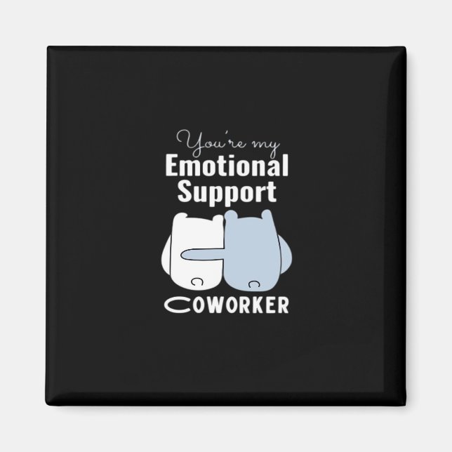 Emotional Help Coworking Funny Quote Magnet (Framsidan)