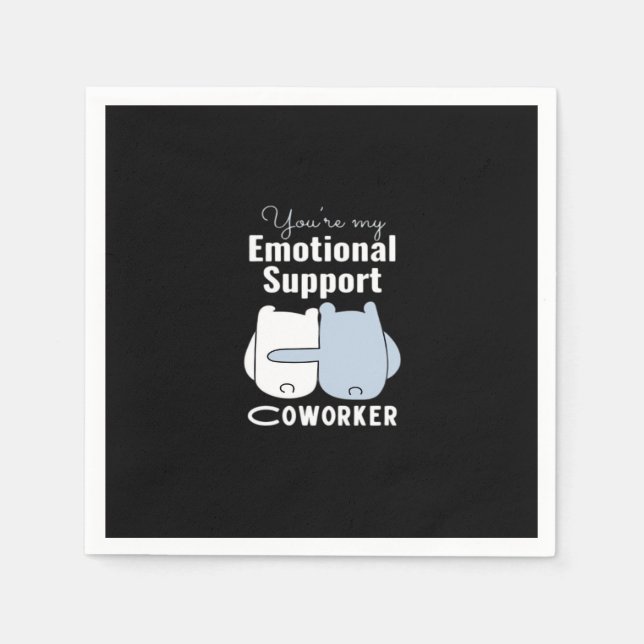 Emotional Help Coworking Funny Quote Pappersservett (Framsidan)
