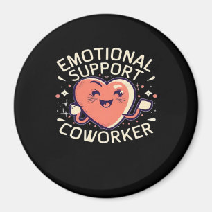 Emotional Help Coworking Funny Sloth och Quote Magnet