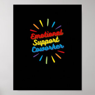 Emotional Help Coworking-gåvor för Bestie Clas för Poster