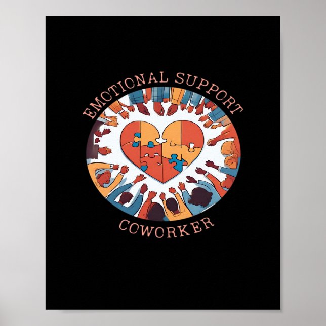 Emotional Help Coworking Office Company Assion Cla Poster (Framsidan)