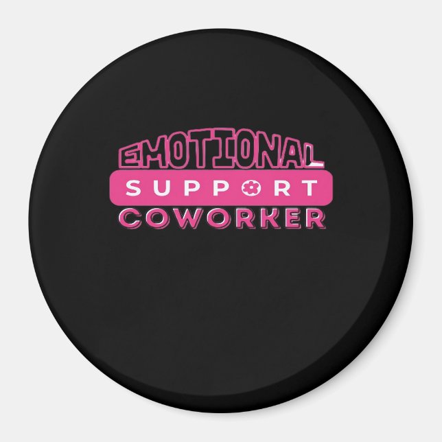 Emotional Help Coworking Rosa Flower Essential Magnet (Framsidan)