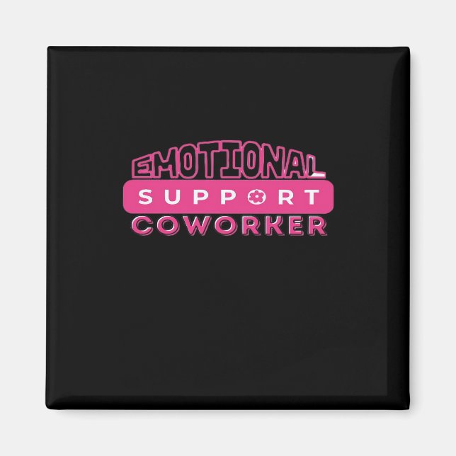 Emotional Help Coworking Rosa Flower Essential Magnet (Framsidan)