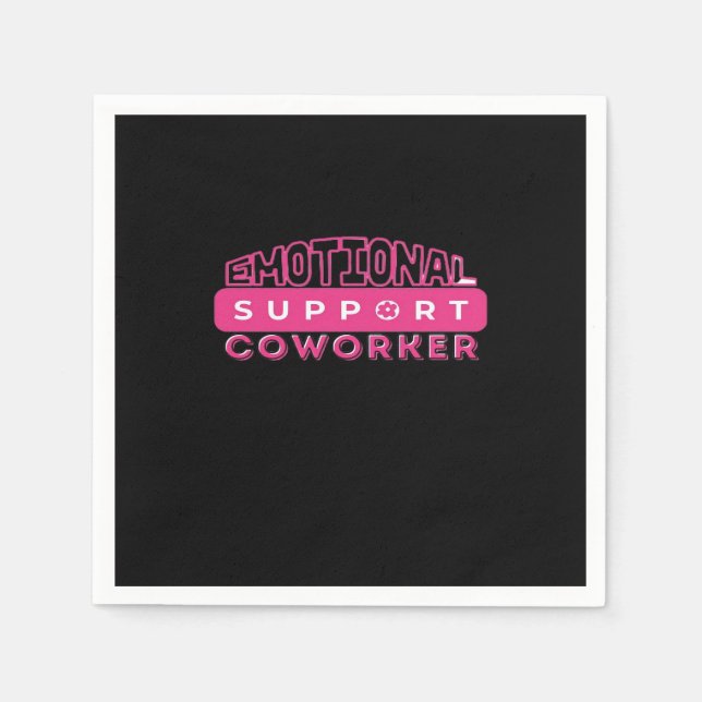 Emotional Help Coworking Rosa Flower Essential Pappersservett (Framsidan)