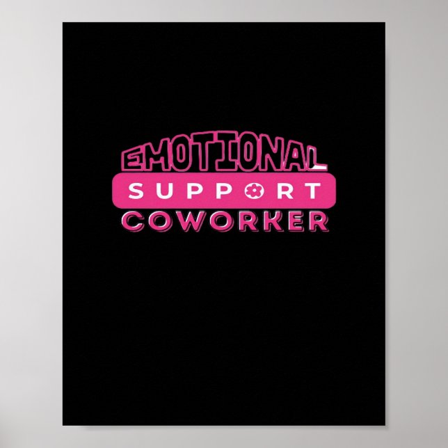 Emotional Help Coworking Rosa Flower Essential Poster (Framsidan)