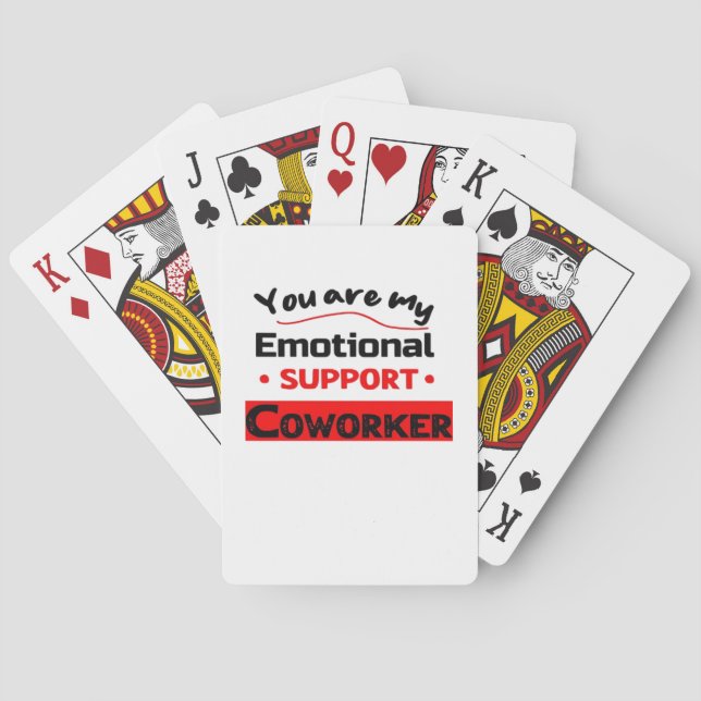 Emotional Help Coworking Sloth Vibes Casinokort (Baksidan)
