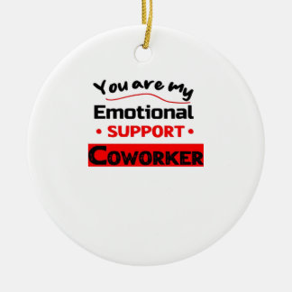 Emotional Help Coworking Sloth Vibes Julgransprydnad Keramik