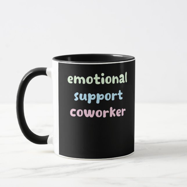 Emotional Help Coworking Trending Sloth Mugg (Vänster)