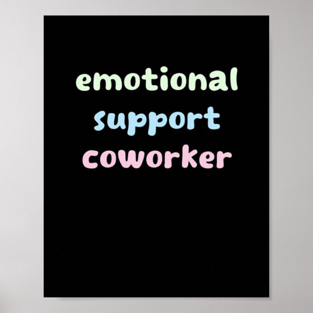 Emotional Help Coworking Trending Sloth Poster (Framsidan)