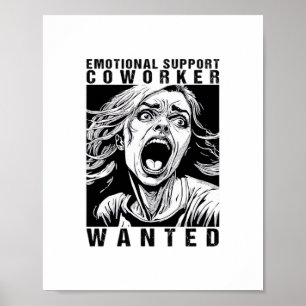 Emotional Help Coworking ville ha ett roligt Offic Poster