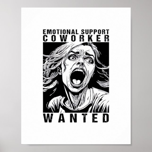 Emotional Help Coworking ville ha ett roligt Offic Poster (Framsidan)