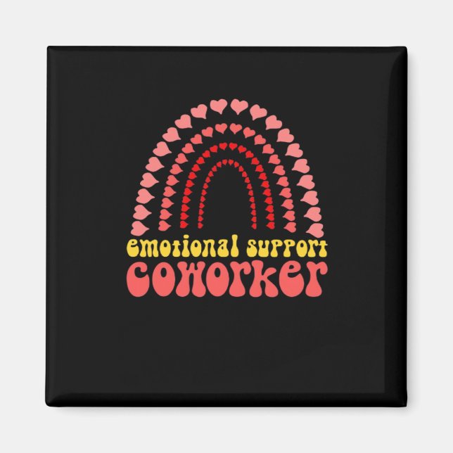 Emotional Help Coworking Work Bestie Classic Magnet (Framsidan)