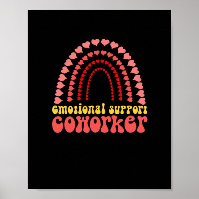 Emotional Help Coworking Work Bestie Classic Poster (Framsidan)