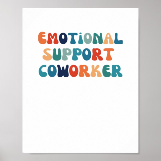 Emotional Help Coworking - Work Bestie Classic Poster (Framsidan)