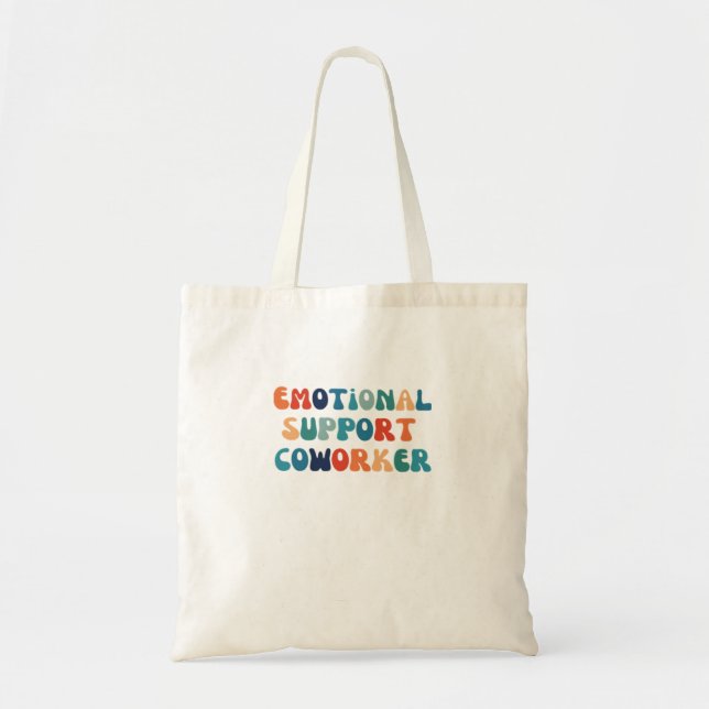 Emotional Help Coworking - Work Bestie Classic Tygkasse (Framsidan)
