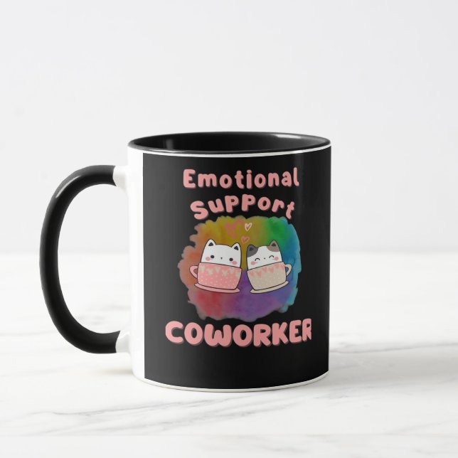 Emotional Help Coworking Work Bestie, Job, Office, Mugg (Vänster)