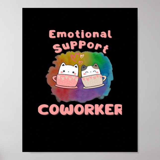 Emotional Help Coworking Work Bestie, Job, Office, Poster (Framsidan)