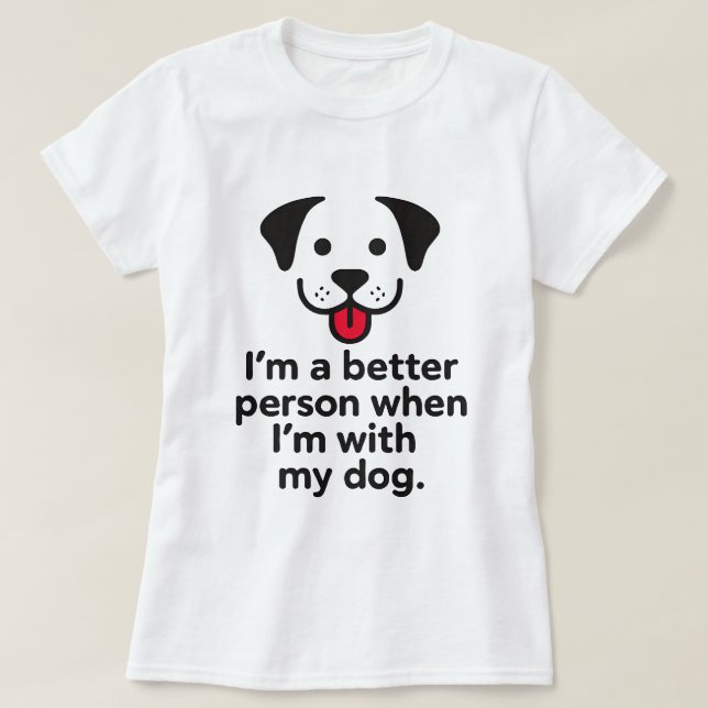 Emotional Hund design T Shirt (Design framsida)