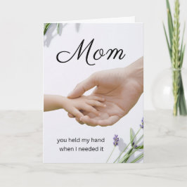 Emotional Mother Appreciation Card lavendar Kort
