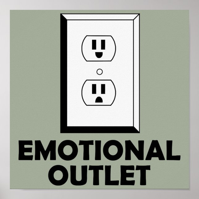 Emotional Outlet - praktiskt Poster tecken (Framsidan)