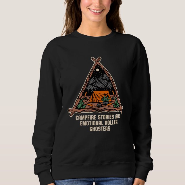 Emotional Roller Ghosters Halloween Camping Scary  T Shirt (Framsida)