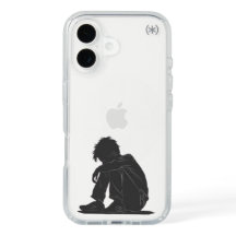 Emotional Sad Boy Minimal Art – iPhone-fodral