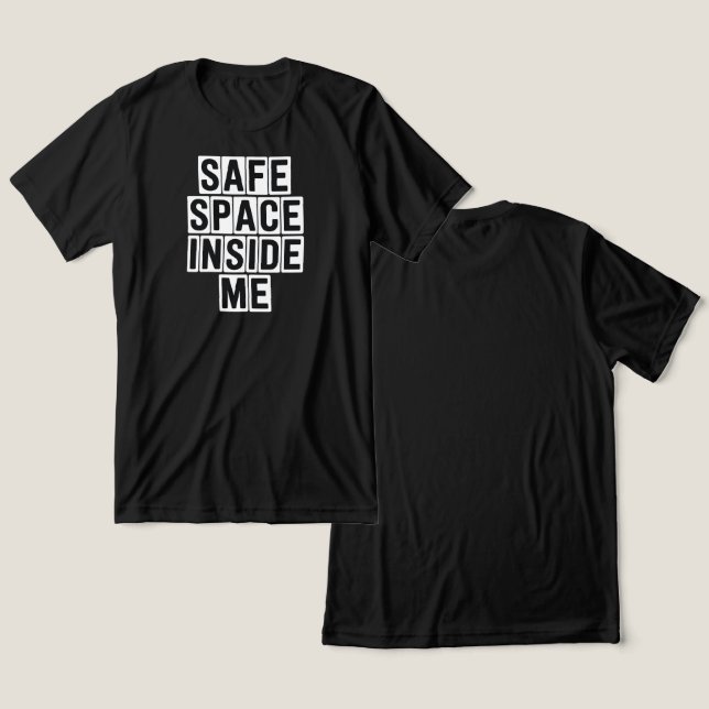 Emotional Self-Care & Safe Space  T Shirt (Design fram och bak)