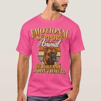 Emotional Support Animal Boxer T Shirt