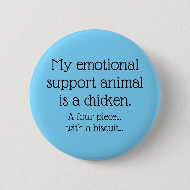 Emotional Support Chicken   Knapp (Framsida)